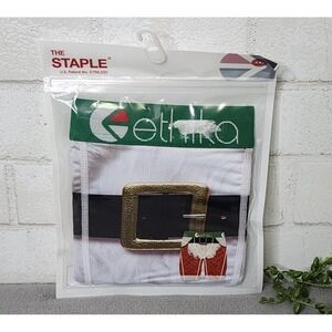 ETHIKA Santa Surprise Christmas Print‎ Men's 2XL 39-41 Boxer Brief NEW